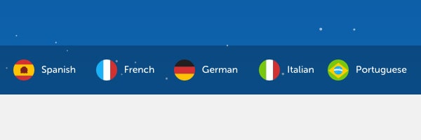 طراحی سایت چند زبانه پرچم کشورها